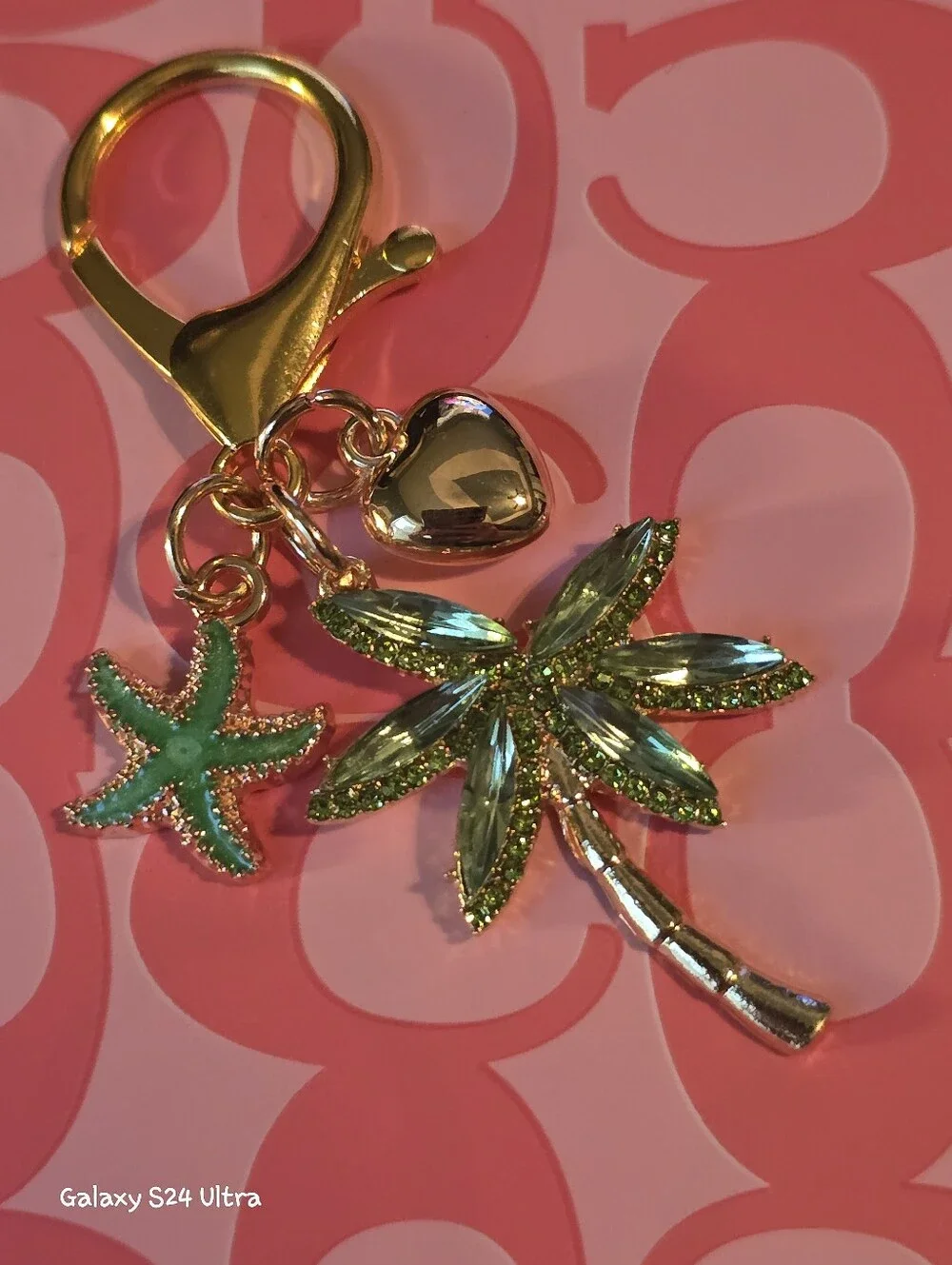 Palm Tree Tropical Beach Theme Bag Charm/ Keychain NEW
